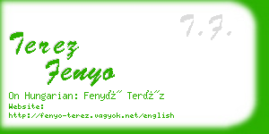 terez fenyo business card